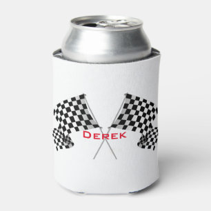 Chequered Flags Design Can Cooler