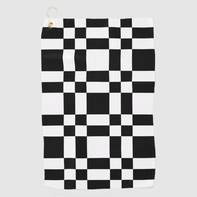 Chequered Golf Towel (Front)