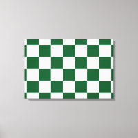 Chequered Green and White