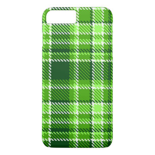 Chequered Green Colour Pattern iPhone 8 Plus/7 Plus Case