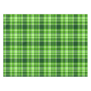 Chequered Green Colour Pattern Tablecloth
