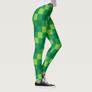 Chequered Green Leggings