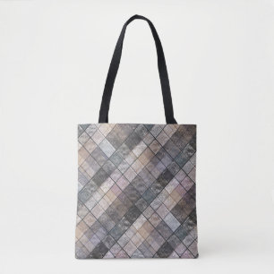 Chequered grey . tote bag