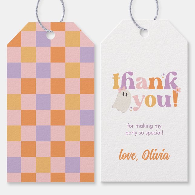 Chequered Halloween Favour Tag (Creator Uploaded)