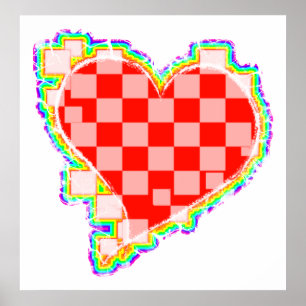 chequered heart. v2. poster
