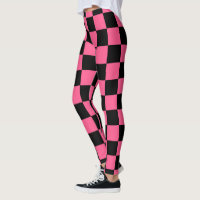 Chequered Hot Pink and Black