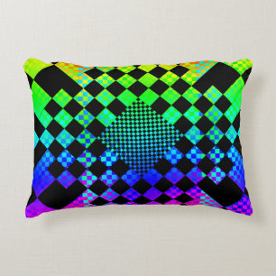 Chequered Illusion by Kenneth Yoncich Decorative Cushion