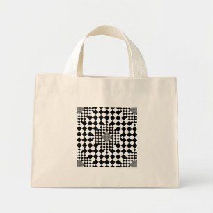 Chequered Illusion by Kenneth Yoncich Mini Tote Bag