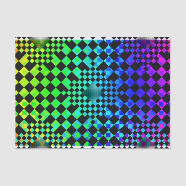 Chequered Illusion by Kenneth Yoncich Tissue Paper (Front)