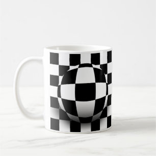 Chequered Illusion Coffee Mug
