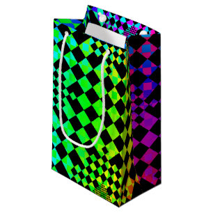 Chequered Illusion [S] by Kenneth Yoncich Small Gift Bag