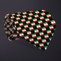 Chequered Iran Flag Pattern