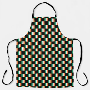 Chequered Ireland Flag Pattern  Apron