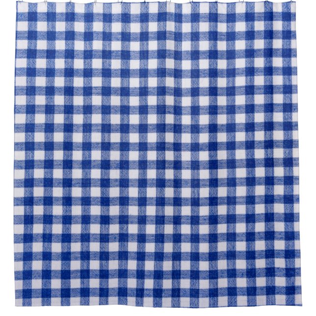 Chequered kitchen cloth. Well seen pattern and tex Shower Curtain (Front)