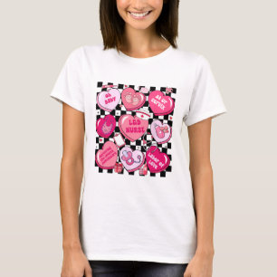 Chequered Labour And Deliver Oh By T-Shirt