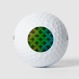 Chequered Lattice Fence by Kenneth Yoncich Golf Balls