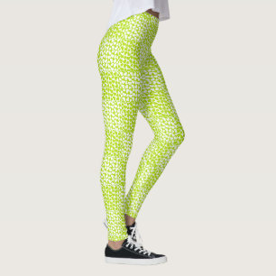 Chequered Love in Lime Green and White Leggings