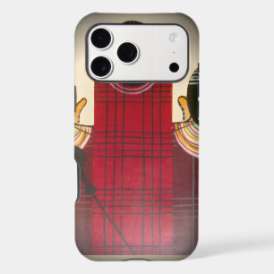 Chequered Maasai Family Portrait Abstract Herita