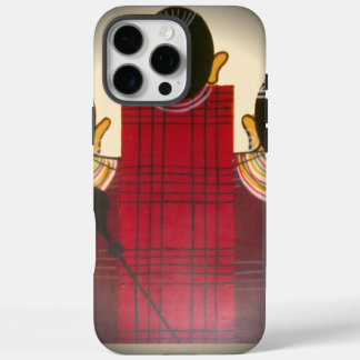 Chequered Maasai Family Portrait iPhone 16 Pro Max Case