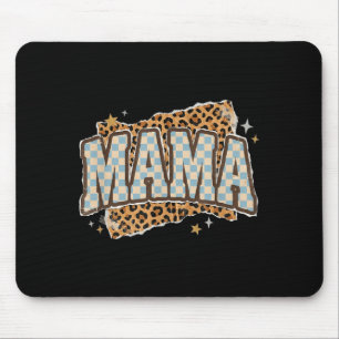 Chequered Mama Leopard Mothers Day New Mum Life Mouse Mat