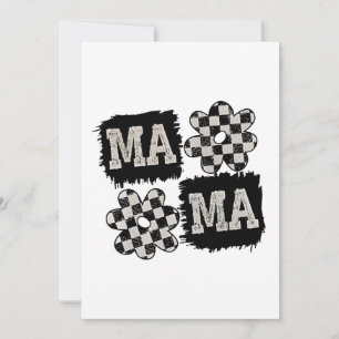 Chequered Mama Mothers Day Mum to Be Holiday Card