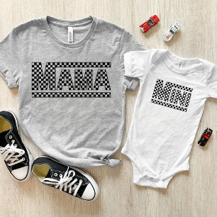 Chequered Mama Tshirt - Match with your Mini