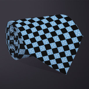 Chequered Micronesia Flag Pattern Tie