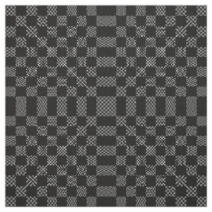 Chequered Moire by Kenneth Yoncich Fabric