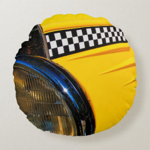 Chequered Past Round Cushion