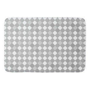 Chequered patches pattern 01 w bath mat