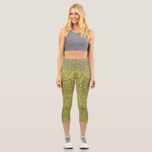 Chequered Pattern.01 Capri Leggings
