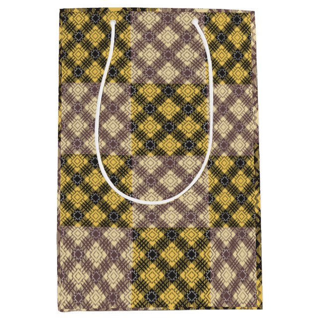 Chequered Pattern.02 Medium Gift Bag (Front)