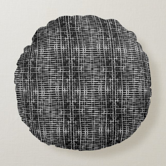 Chequered Pattern.06  Round Cushion (Front)