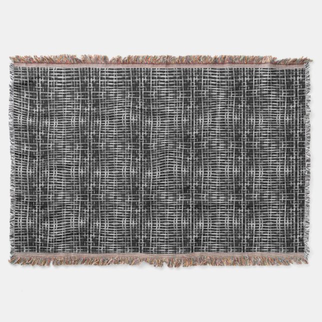Chequered Pattern.06 Throw Blanket (Front)