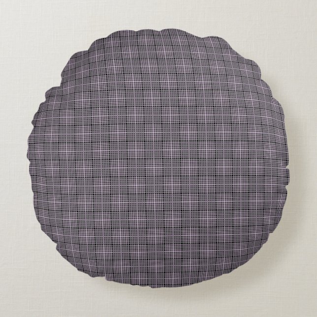 Chequered Pattern.08 Round Cushion (Front)