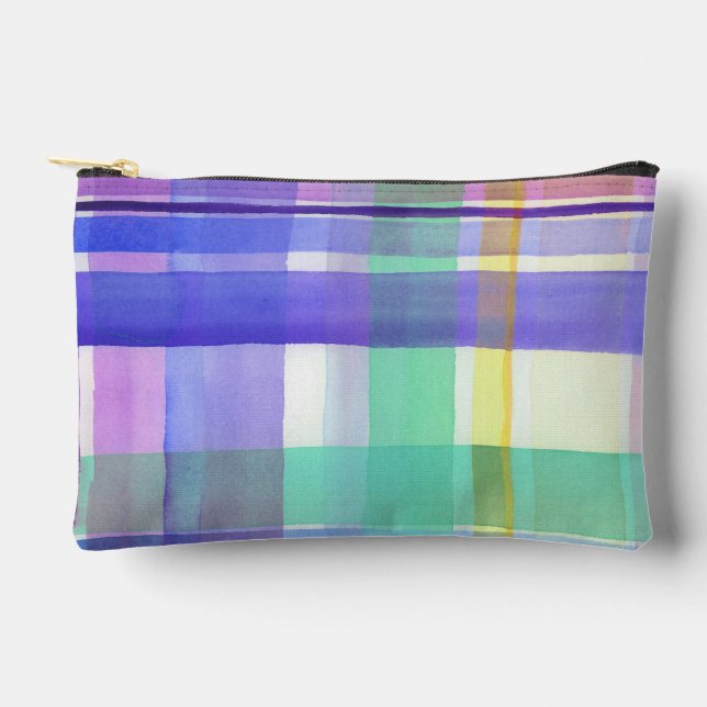 Chequered Pattern Accessory Pouch (Front)