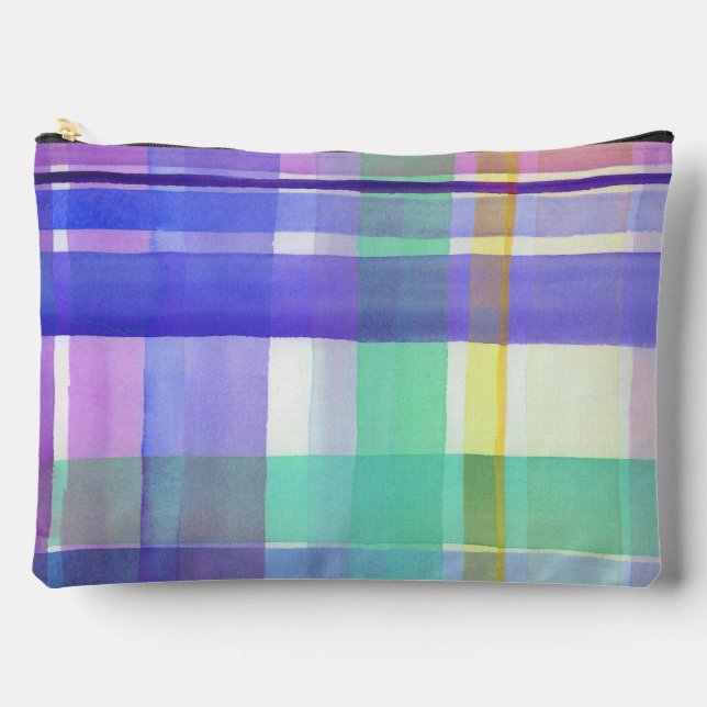 Chequered Pattern Accessory Pouch (Front)