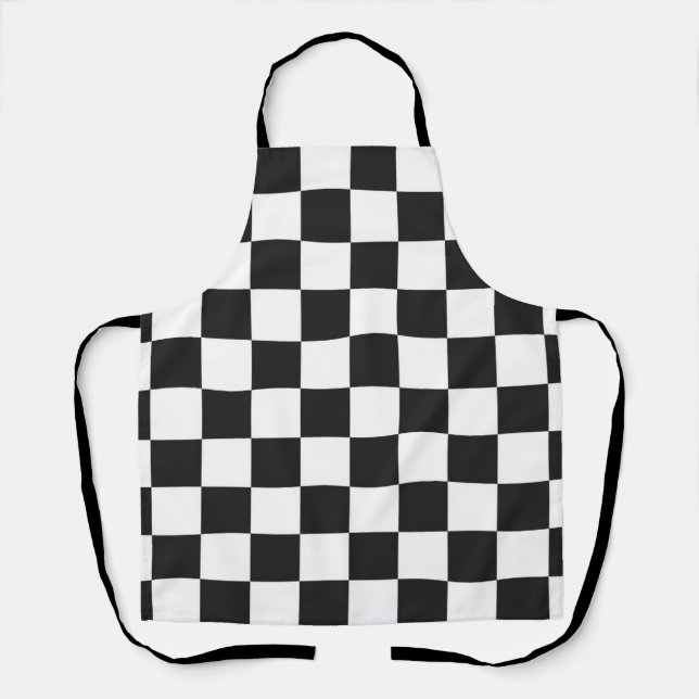 Chequered pattern apron (Front)