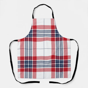 Chequered pattern apron