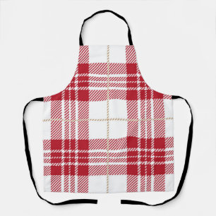 Chequered pattern apron