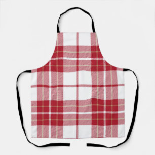 Chequered pattern apron