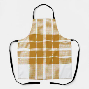 Chequered pattern apron