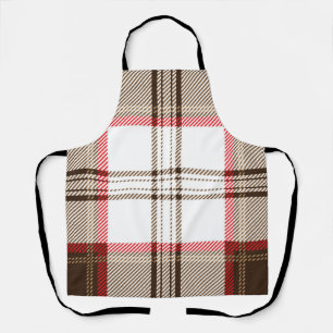 Chequered pattern apron