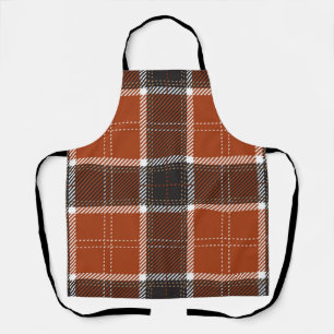 Chequered pattern apron