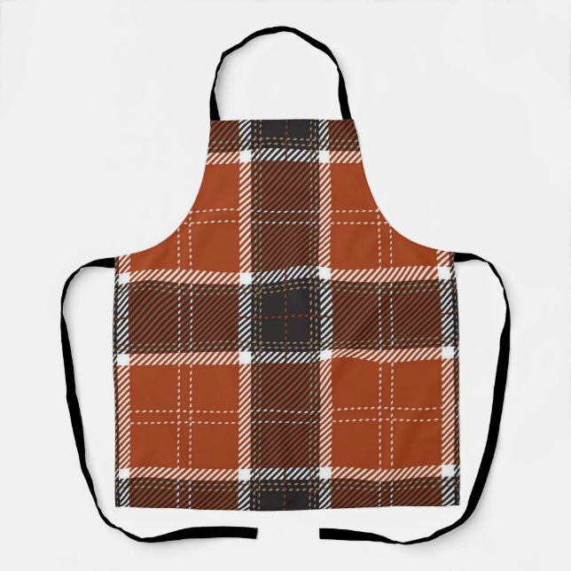 Chequered pattern apron (Front)