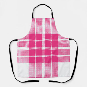 Chequered pattern apron