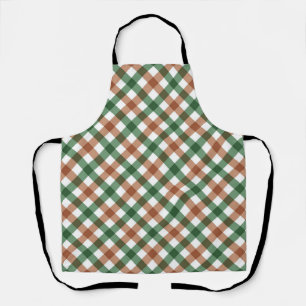 Chequered pattern apron