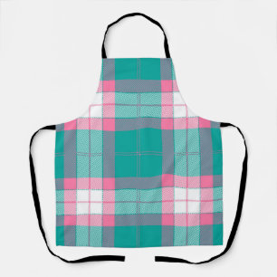 Chequered pattern apron