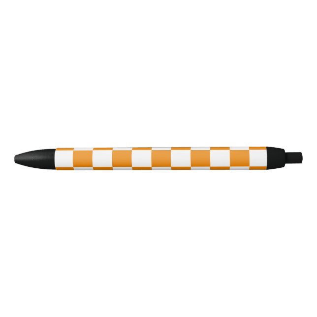 Chequered Pattern Black Ink Pen (Front)