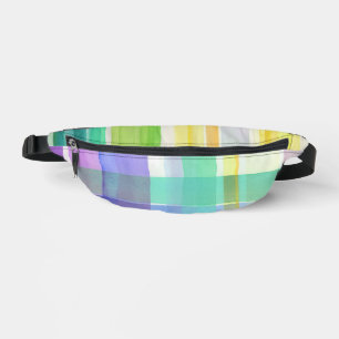 Chequered Pattern Bum Bags